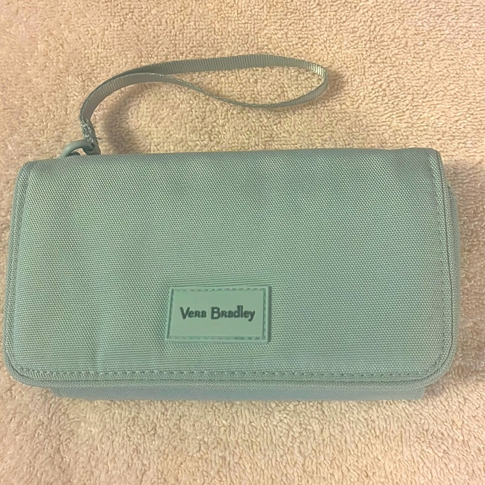 Vera Bradley Mint Green Wristlet Wallet